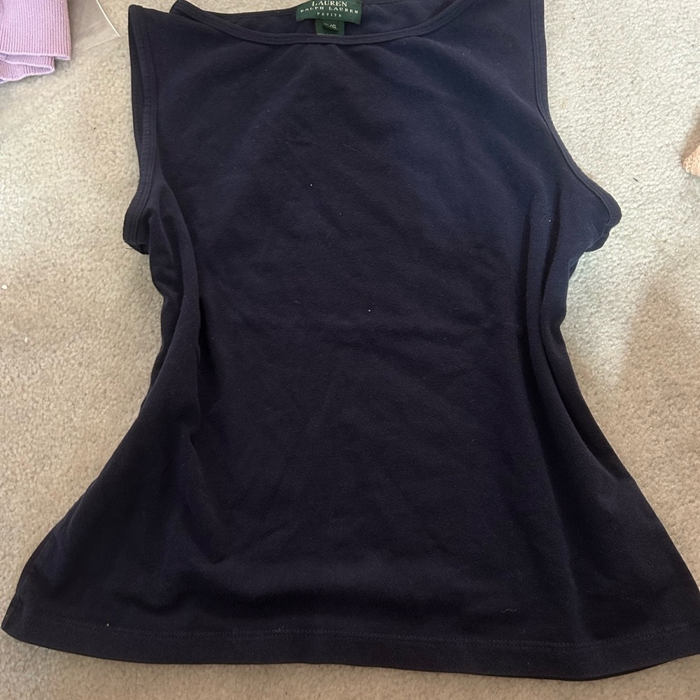 Ralph Lauren Women's Navy Tank Top